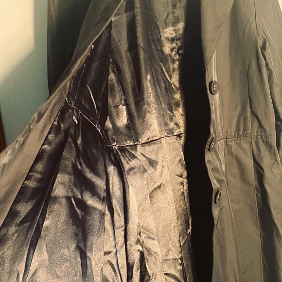 Super Nice Weatherproof Garment Company Chocolate Brown Swing Trench Coat, Small - Picture 8 of 12